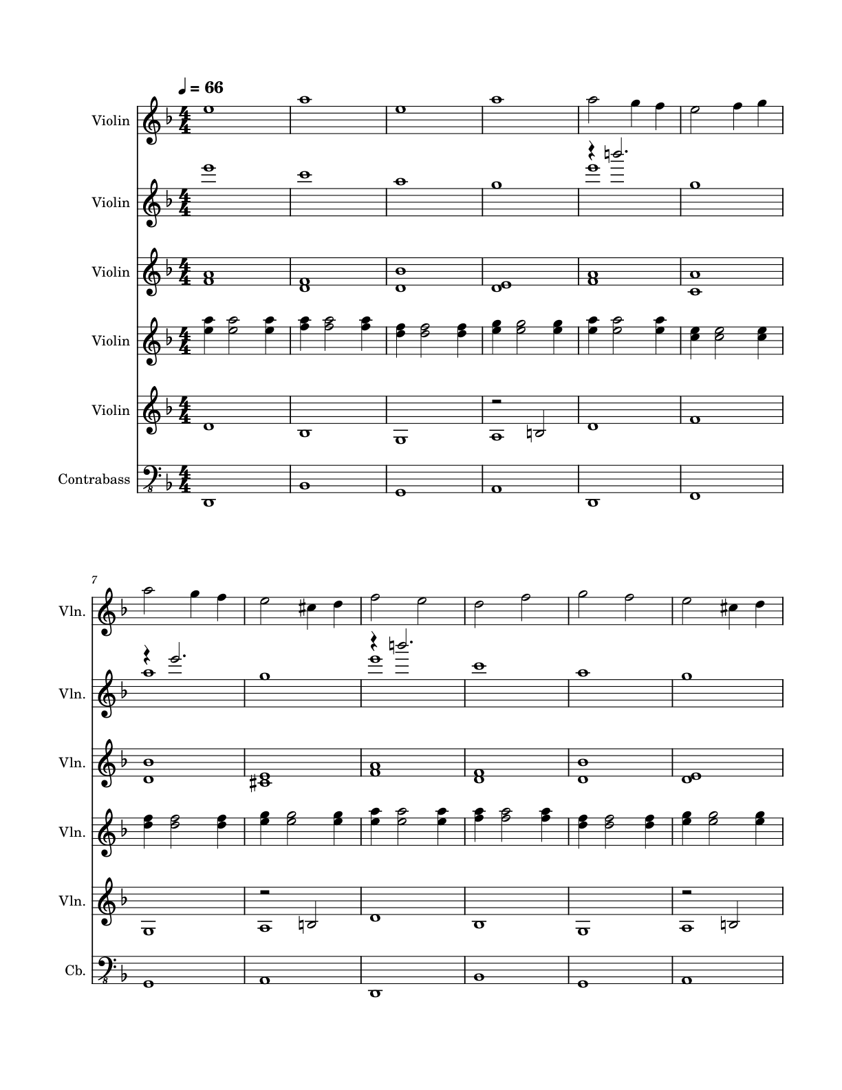Score excerpt from Gilded Nocturne